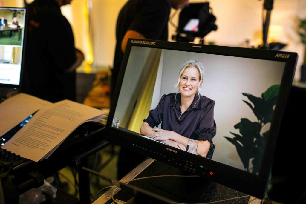 Marit van Bohemen e-learning opname talkshow.