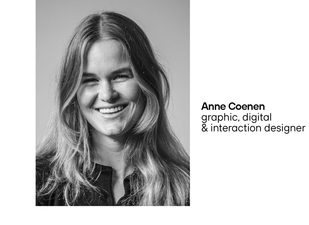 Anne Coenen, graphic, digital and interaction designer